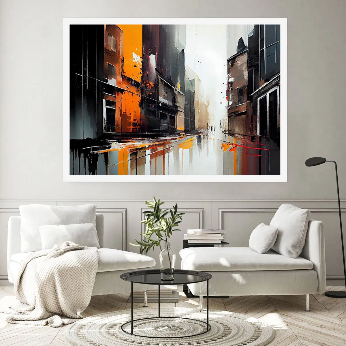 Plakat - Regnfuld dag - 50x40 cm