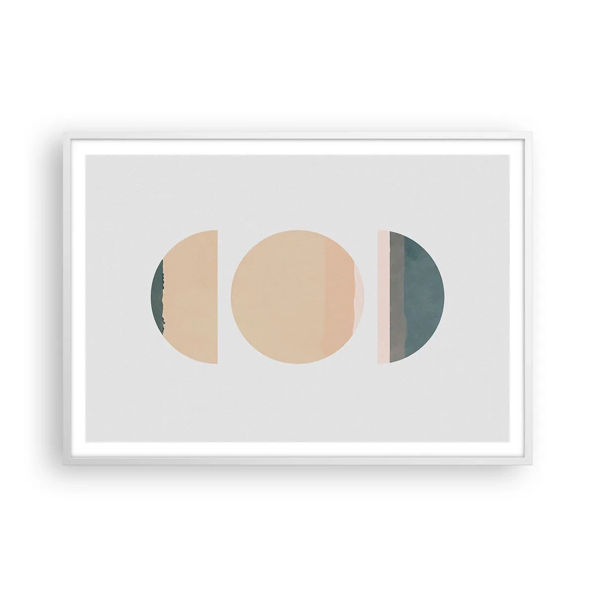 Plakat i hvid ramme - Hjul for hjul - 100x70 cm