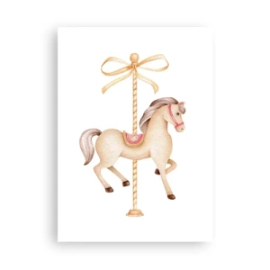 Plakat - Med et yndefuldt trav - 50x70 cm