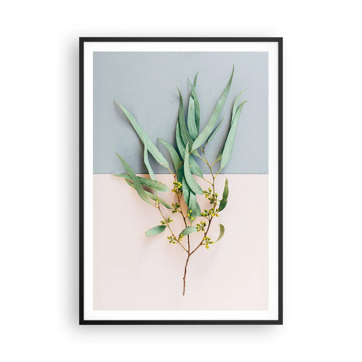 Plakat i sort ramme - Pastelfarvernes subtilitet - 70x100 cm