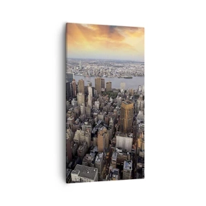 Lærredstryk - Billede på lærred - Tidens bankende hjerte - 55x100 cm