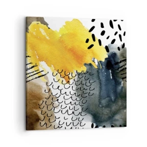Lærredstryk - Billede på lærred - Et møde mellem elementerne - 60x60 cm
