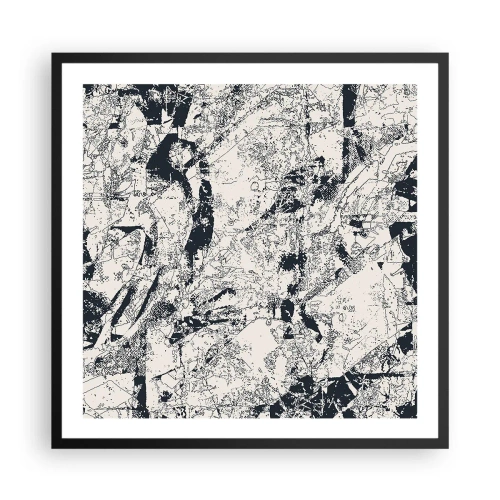 Plakat i sort ramme - Modsætningernes gennemtrængning - 60x60 cm