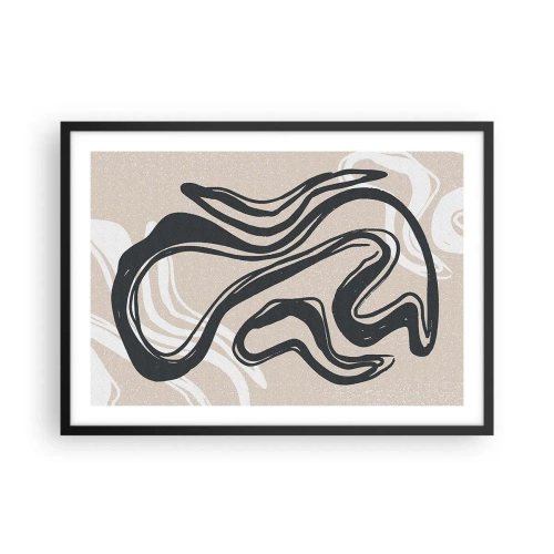 Plakat i sort ramme - Multipliceret udtryk - 70x50 cm