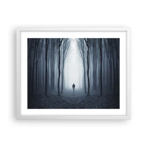 Plakat i hvid ramme - Og alt sammen ganske enkelt - 50x40 cm