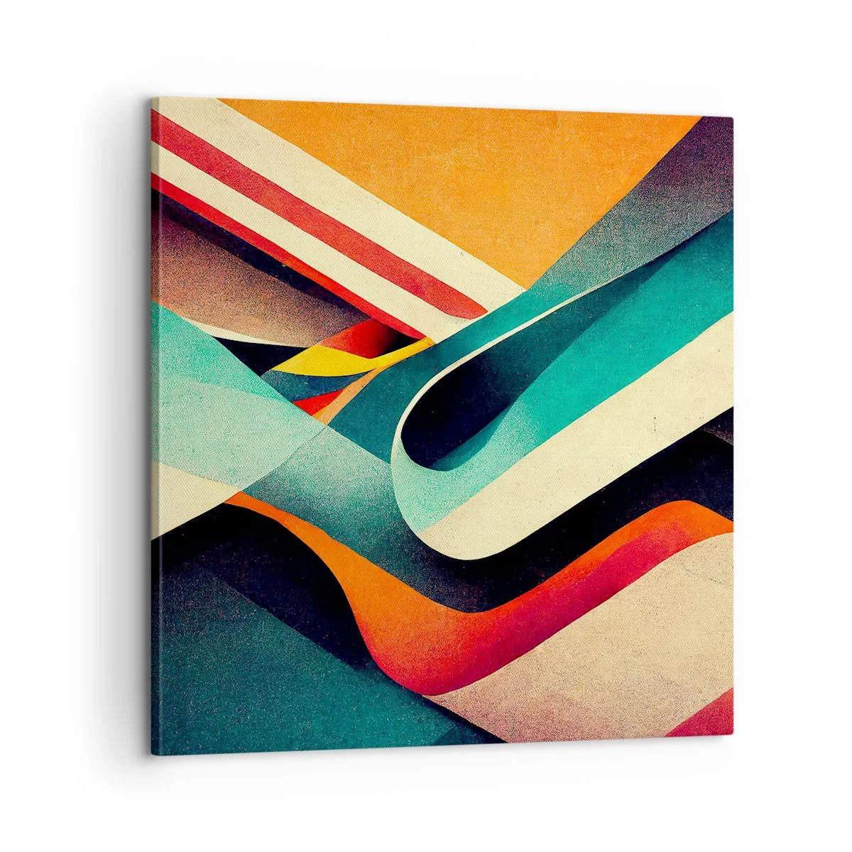 Lærredstryk - Billede på lærred - Intens komposition - 60x60 cm
