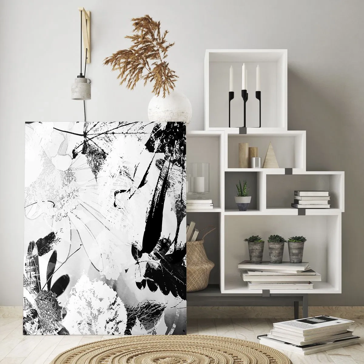 Billede på glas - Efterår i det negative - 80x120 cm