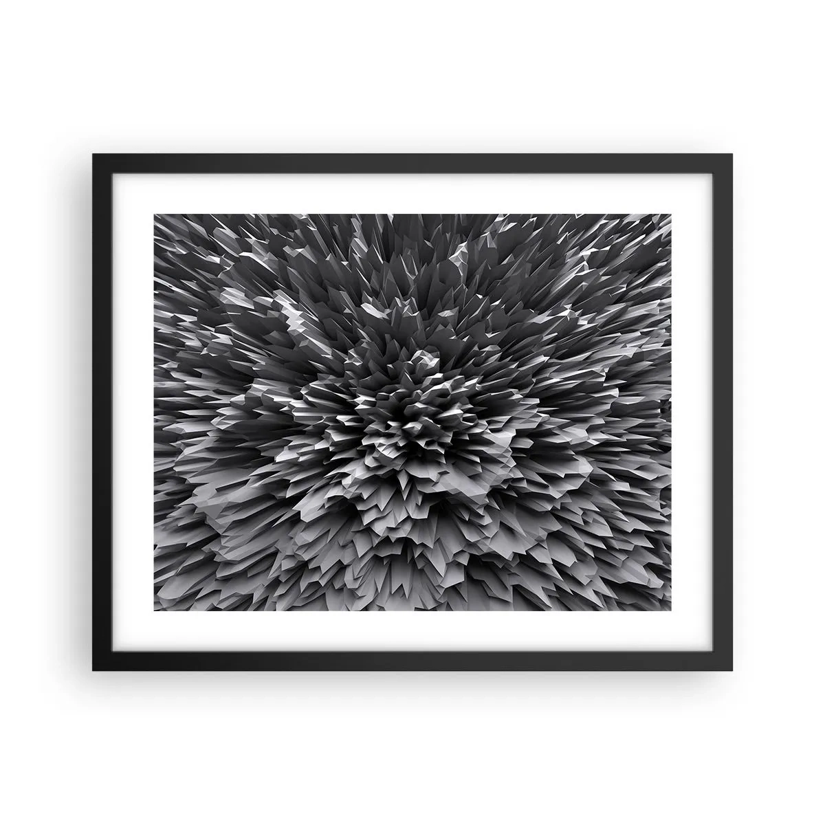 Plakat i sort ramme - Det kan ikke blive skarpere end dette - 50x40 cm