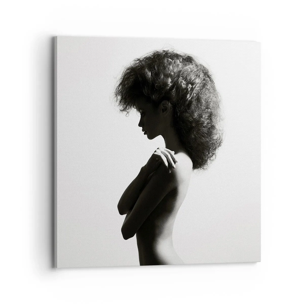 Lærredstryk - Billede på lærred - Som en blomst på en slank stilk - 70x70 cm