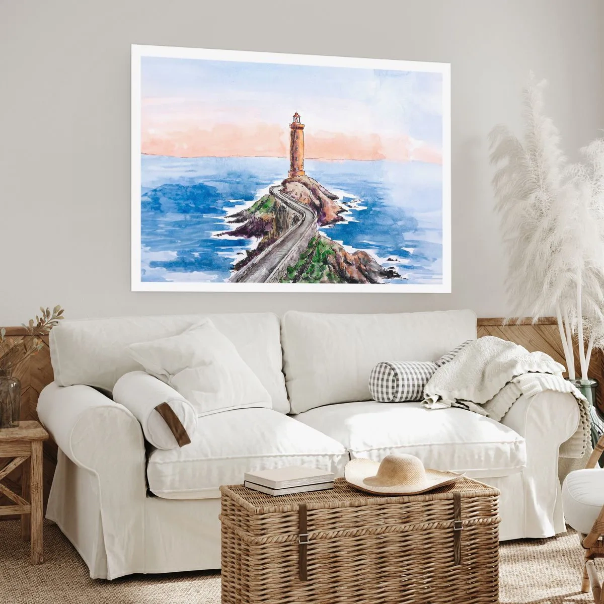 Plakat - Med front mod havet - 50x40 cm