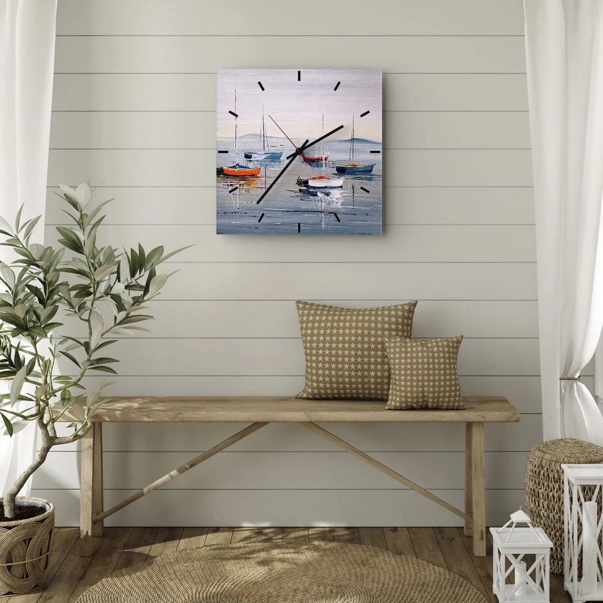 Vægur, Uret - Et velfortjent hvil - 30x30 cm