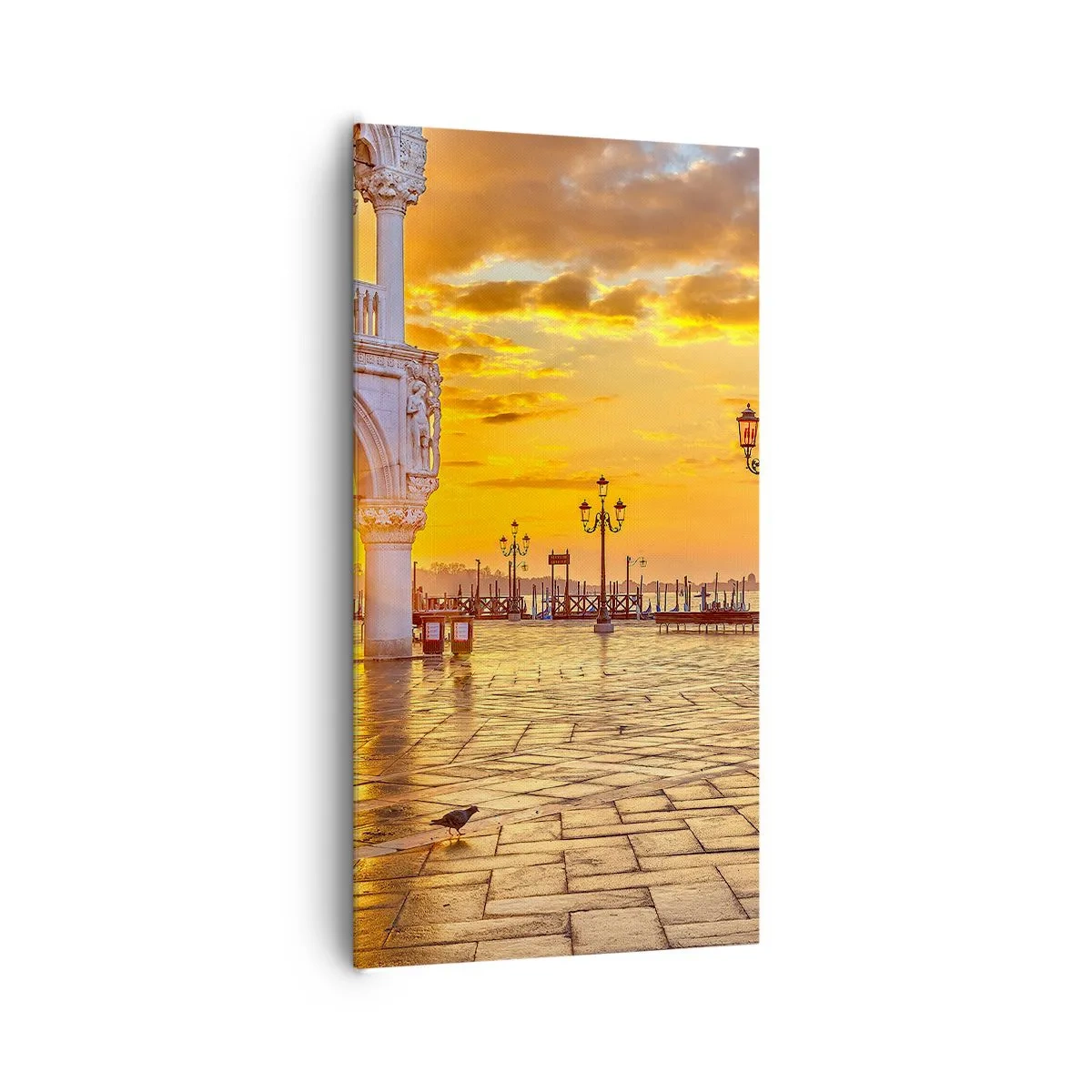 Lærredstryk - Billede på lærred - Hvor er alle henne? - 65x120 cm