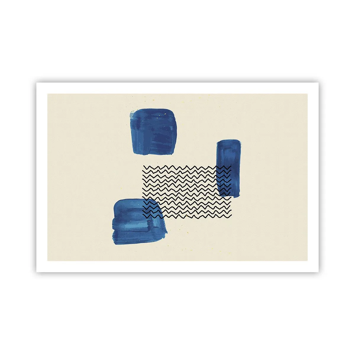 Plakat - Abstrakt kvartet - 91x61 cm