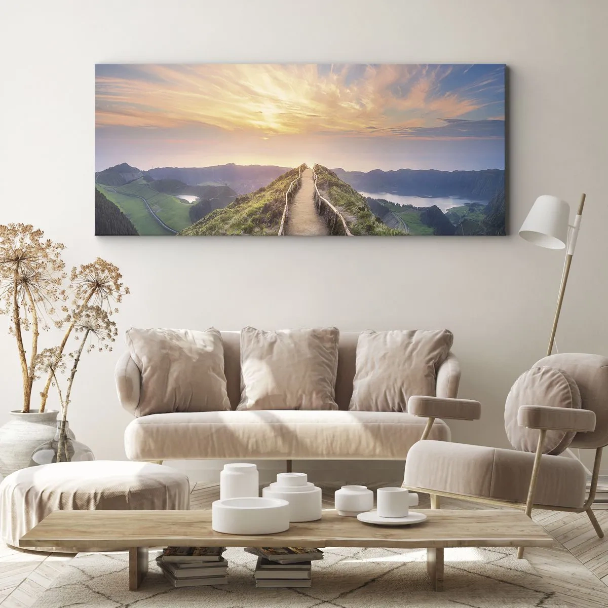 Lærredstryk - Billede på lærred - Tæt på himlen - 100x40 cm