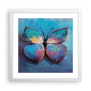 Plakat i hvid ramme - I sin fulde pragt - 40x40 cm