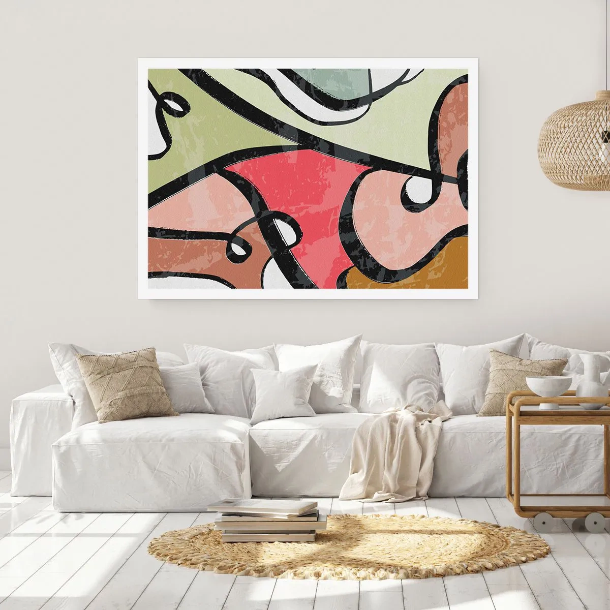 Plakat - Pirouetter blandt farver - 91x61 cm