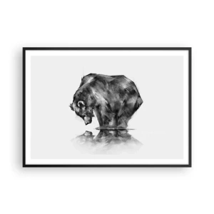 Plakat i sort ramme - Dejligt at se nogen tæt på - 100x70 cm