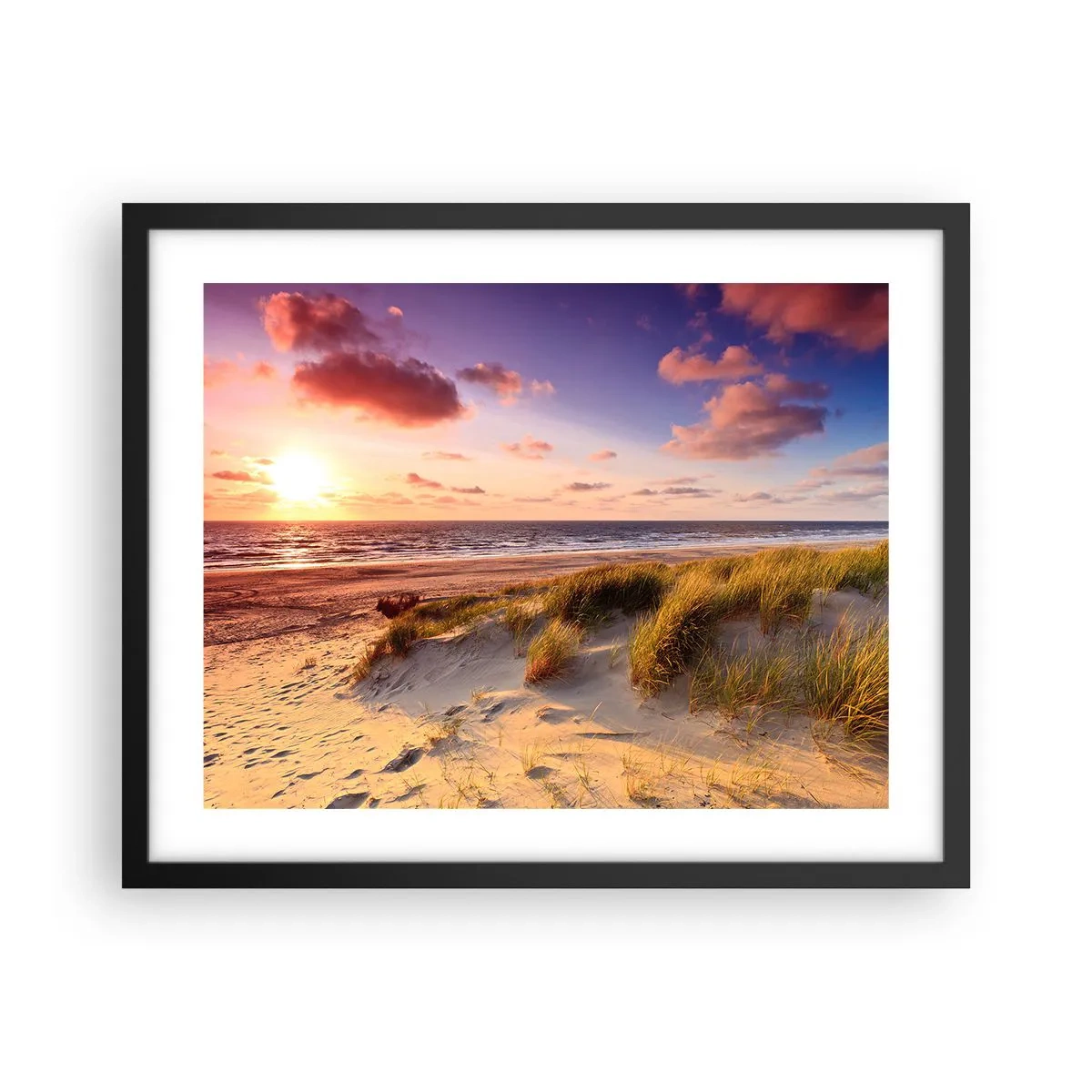 Plakat i sort ramme - Luften dufter allerede af sommer - 50x40 cm