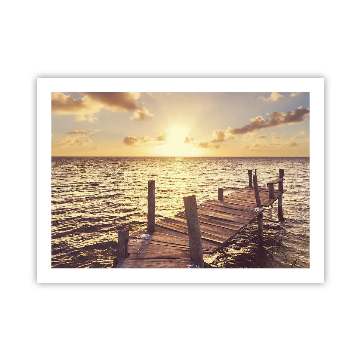 Plakat - Gyldent land af blidhed - 70x50 cm