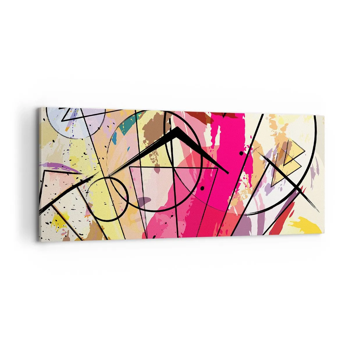 Lærredstryk - Billede på lærred - Eksplosion - 120x50 cm