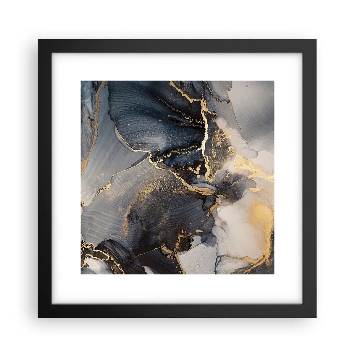 Plakat i sort ramme - Livet af sten - 30x30 cm