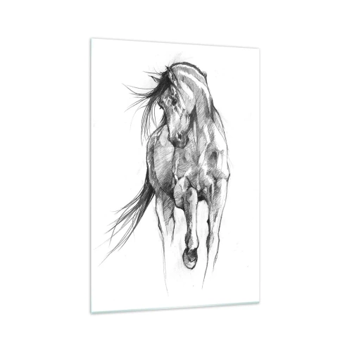 Billede på glas - I en yndefuld trav - 70x100 cm