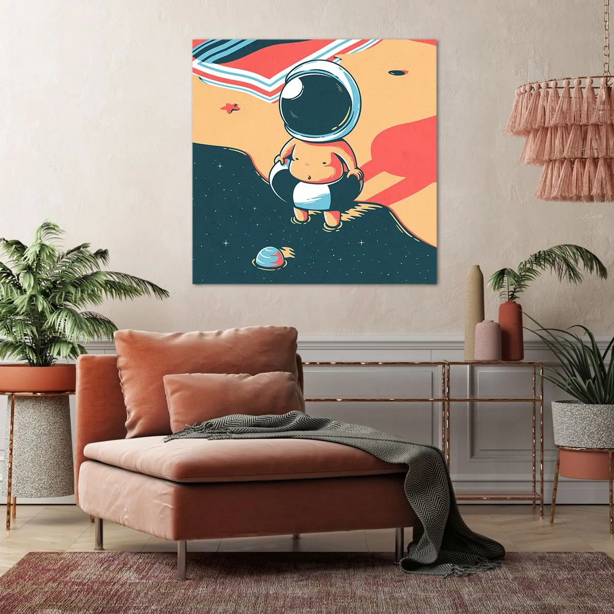 Lærredstryk - Billede på lærred - Fra et andet perspektiv - 60x60 cm