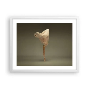 Plakat i hvid ramme - Den er ved at flyve - 50x40 cm