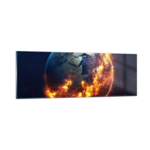 Billede på glas - Apokalypsens flamme - 90x30 cm