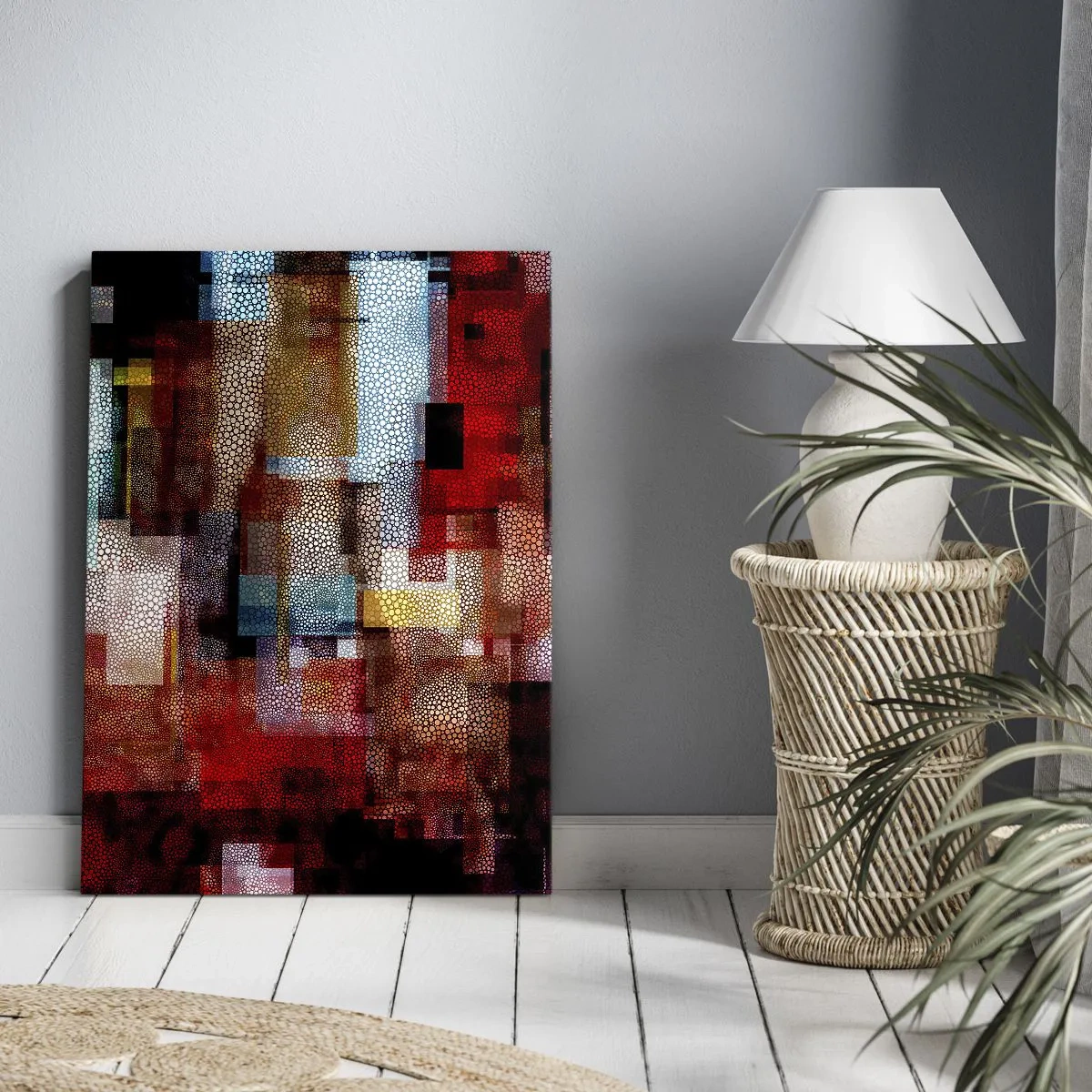 Lærredstryk - Billede på lærred - Forvirring med forvirring - 50x70 cm