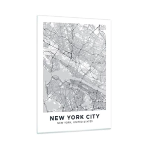 Billede på glas - Anatomi af en storby - 50x70 cm