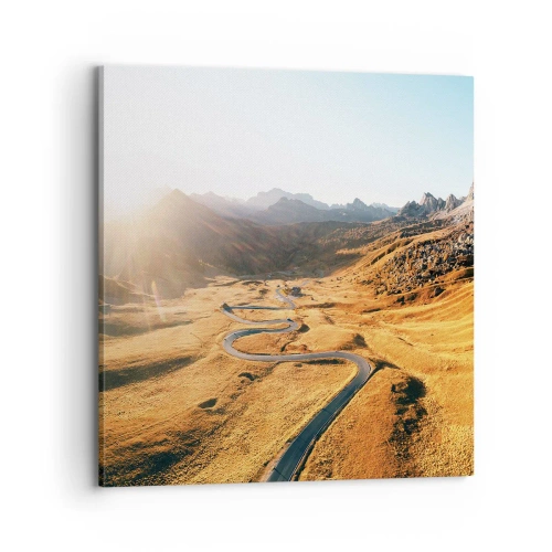 Lærredstryk - Billede på lærred - I en gylden dal - 70x70 cm