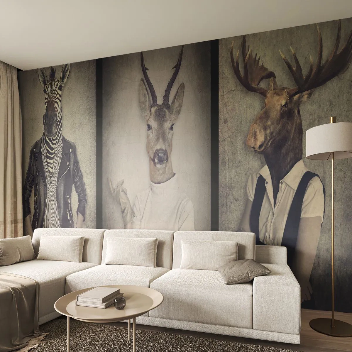 Fototapet Premium Canvas - Lad gestikulationerne tale - Abstraktion, Fantasi, Ribben - 100x70 cm