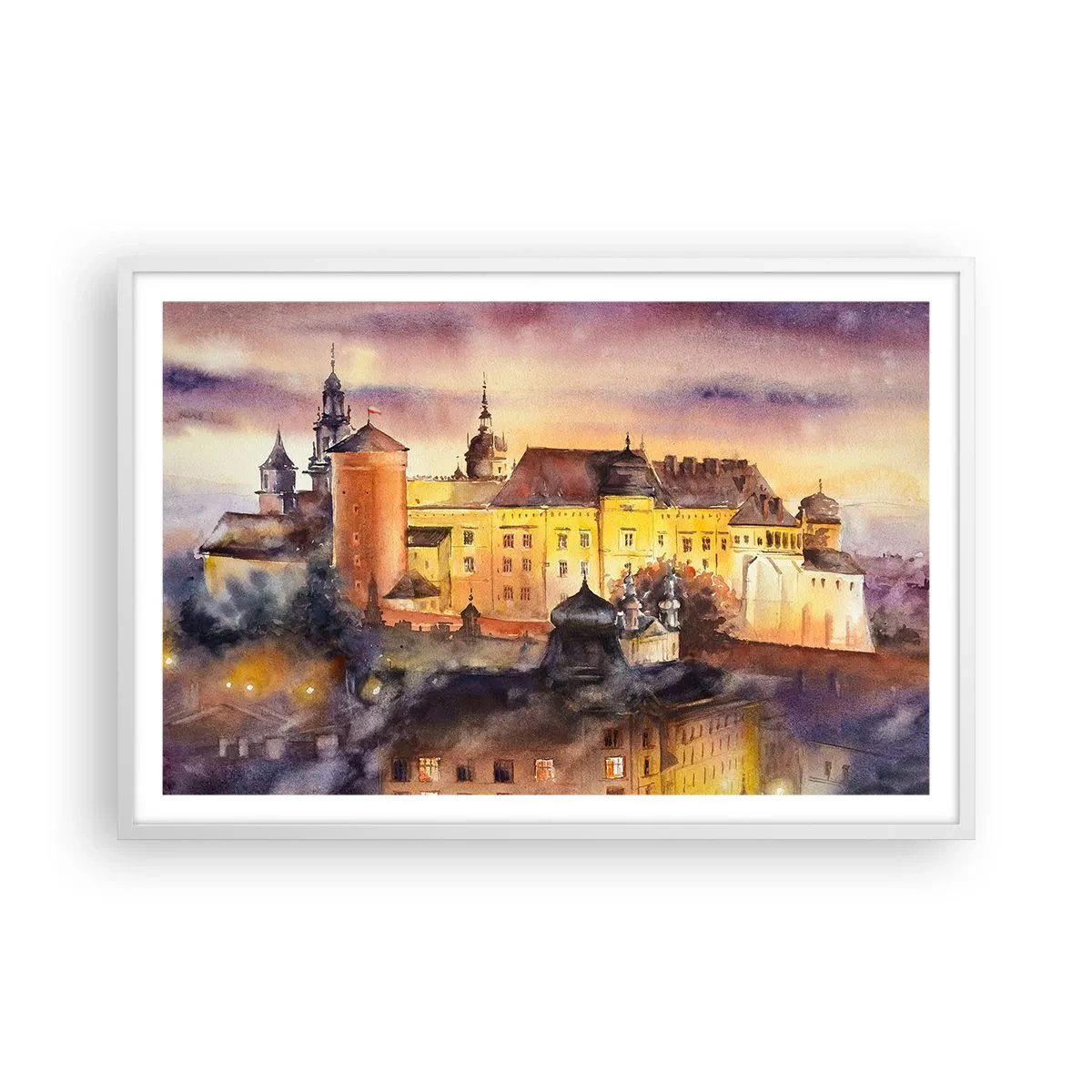 Plakat i hvid ramme - En historie og en fortælling - 91x61 cm