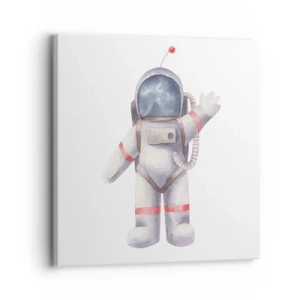 Lærredstryk - Billede på lærred - Det er alt for nu! - 30x30 cm