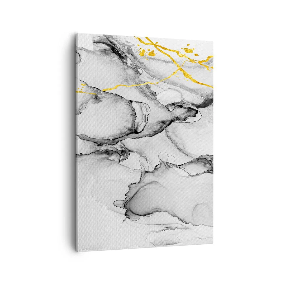 Lærredstryk - Billede på lærred - Sammensætning med guldmotiv - 50x70 cm