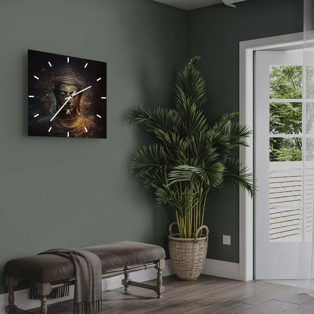 Vægur, Uret - Åndelig balance - 30x30 cm