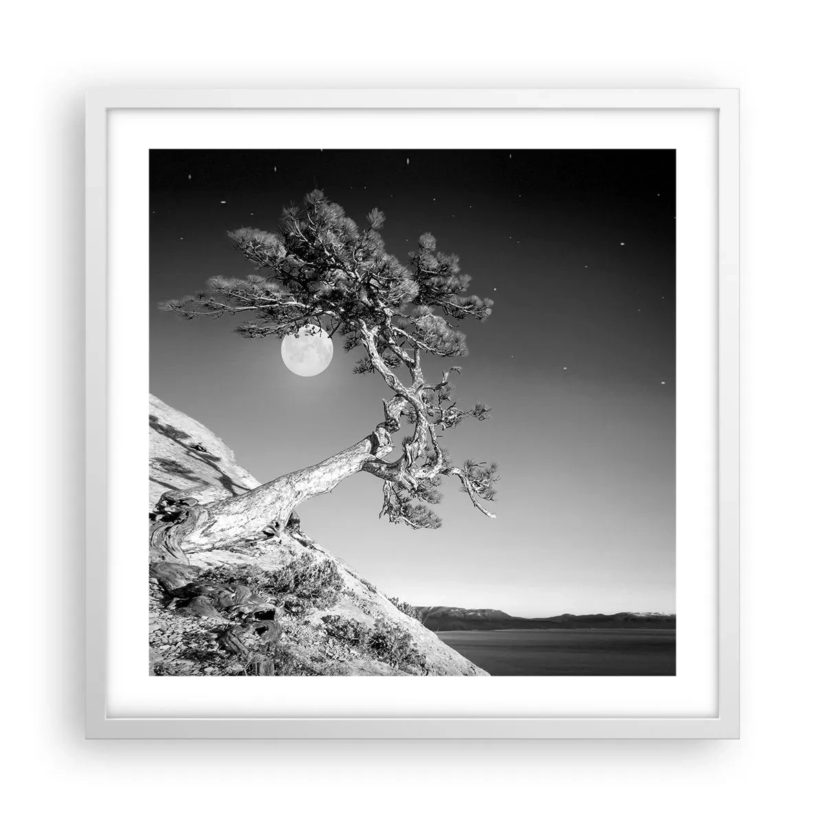 Plakat i hvid ramme - Den sejrrige kriger - 50x50 cm