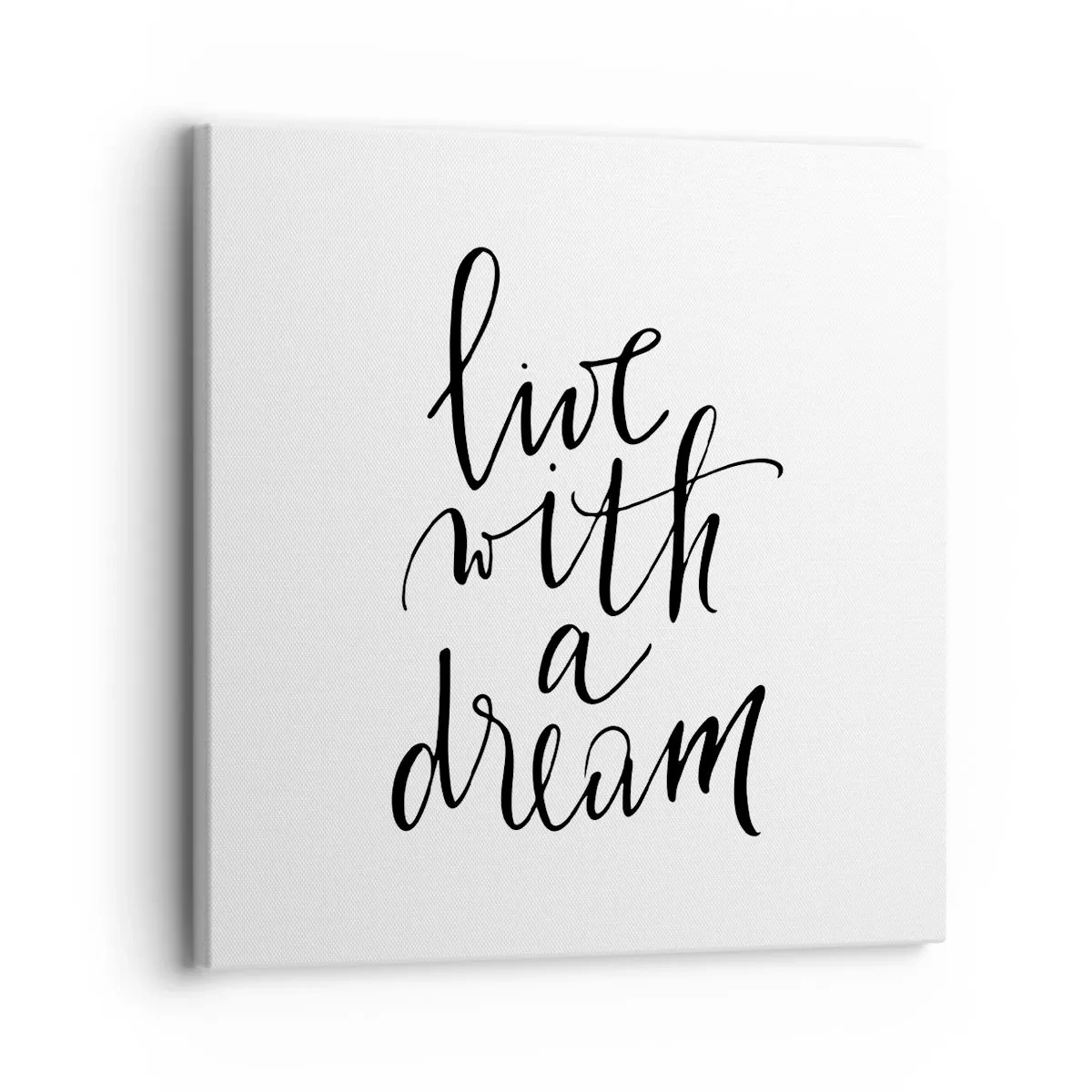 Lærredstryk - Billede på lærred - Of course - 30x30 cm