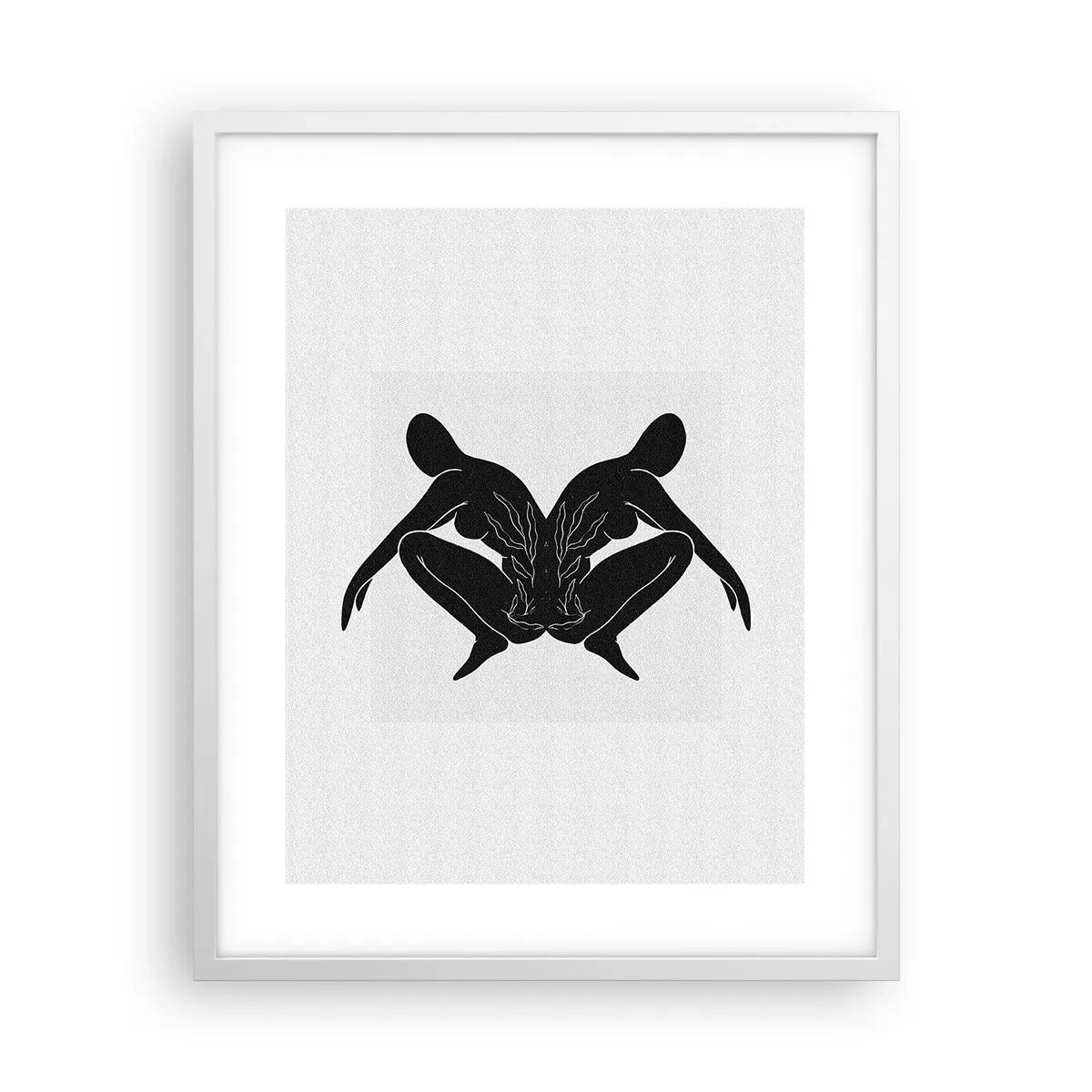 Plakat i hvid ramme - En delt sjæl - 40x50 cm