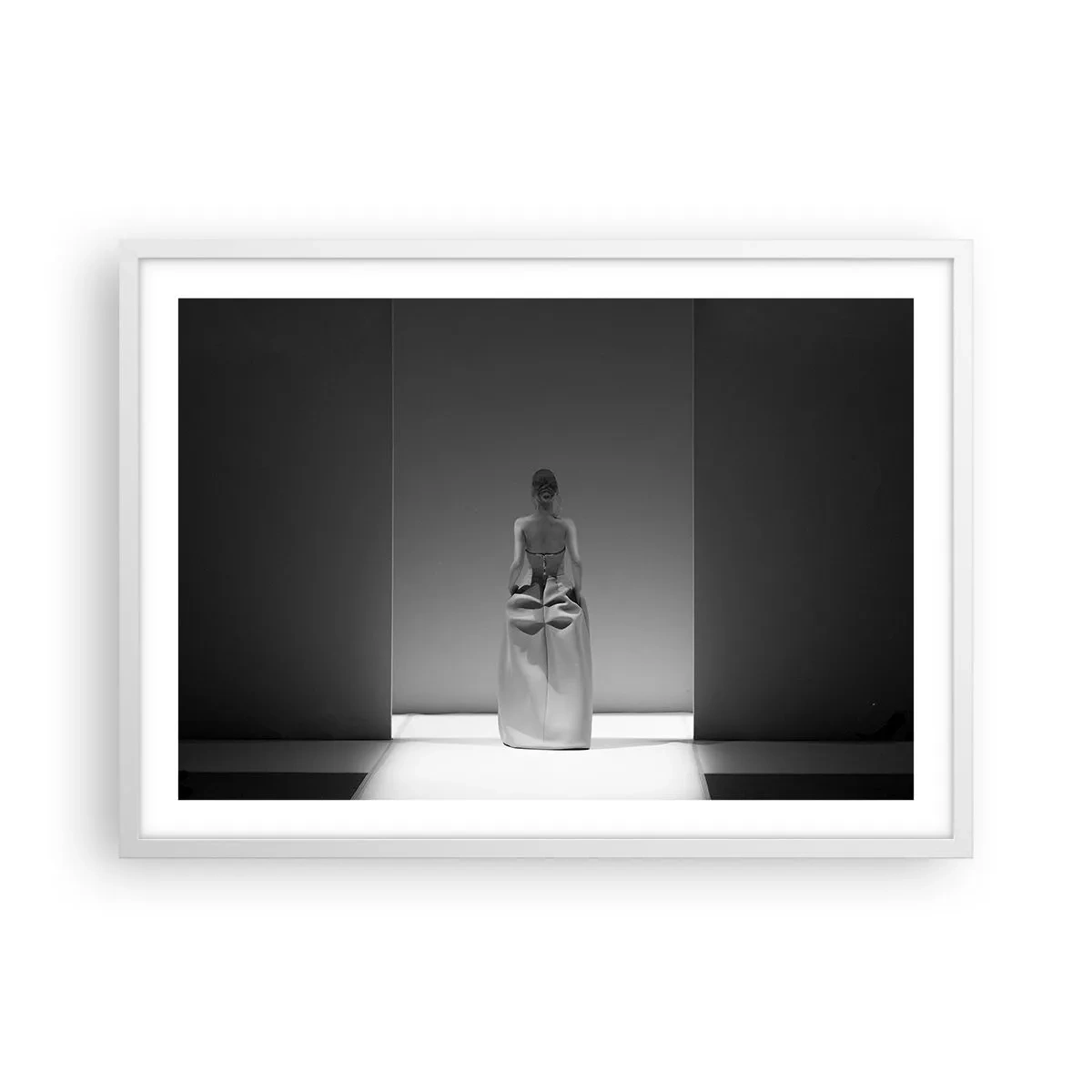 Plakat i hvid ramme - Raffineret enkelhed - 70x50 cm