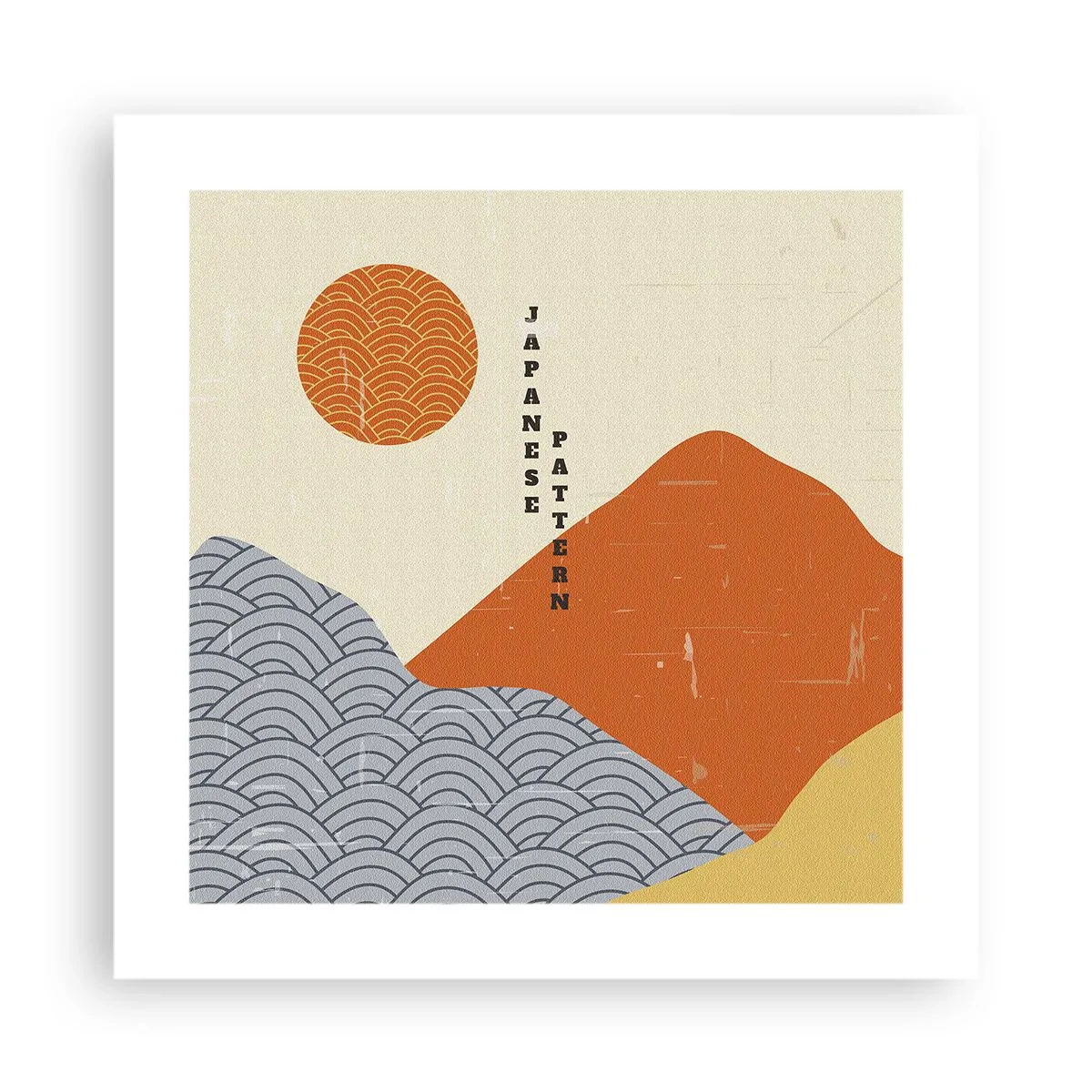 Plakat - I den japanske ånd - 40x40 cm