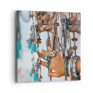 Lærredstryk - Billede på lærred - Lokale skatte - 40x40 cm