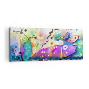 Lærredstryk - Billede på lærred - Ingen ord! - 120x50 cm