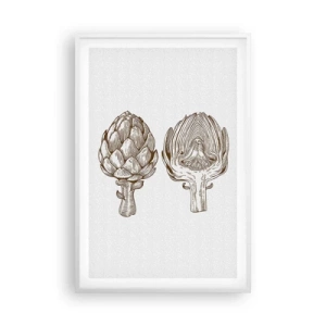 Plakat i hvid ramme - Lektion i anatomi - 61x91 cm