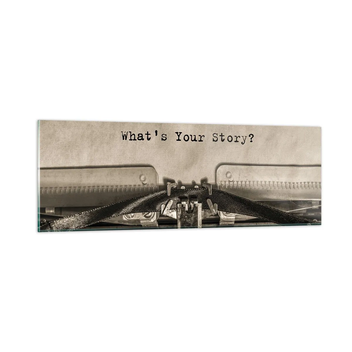 Billede på glas - Fortæl mig - 90x30 cm