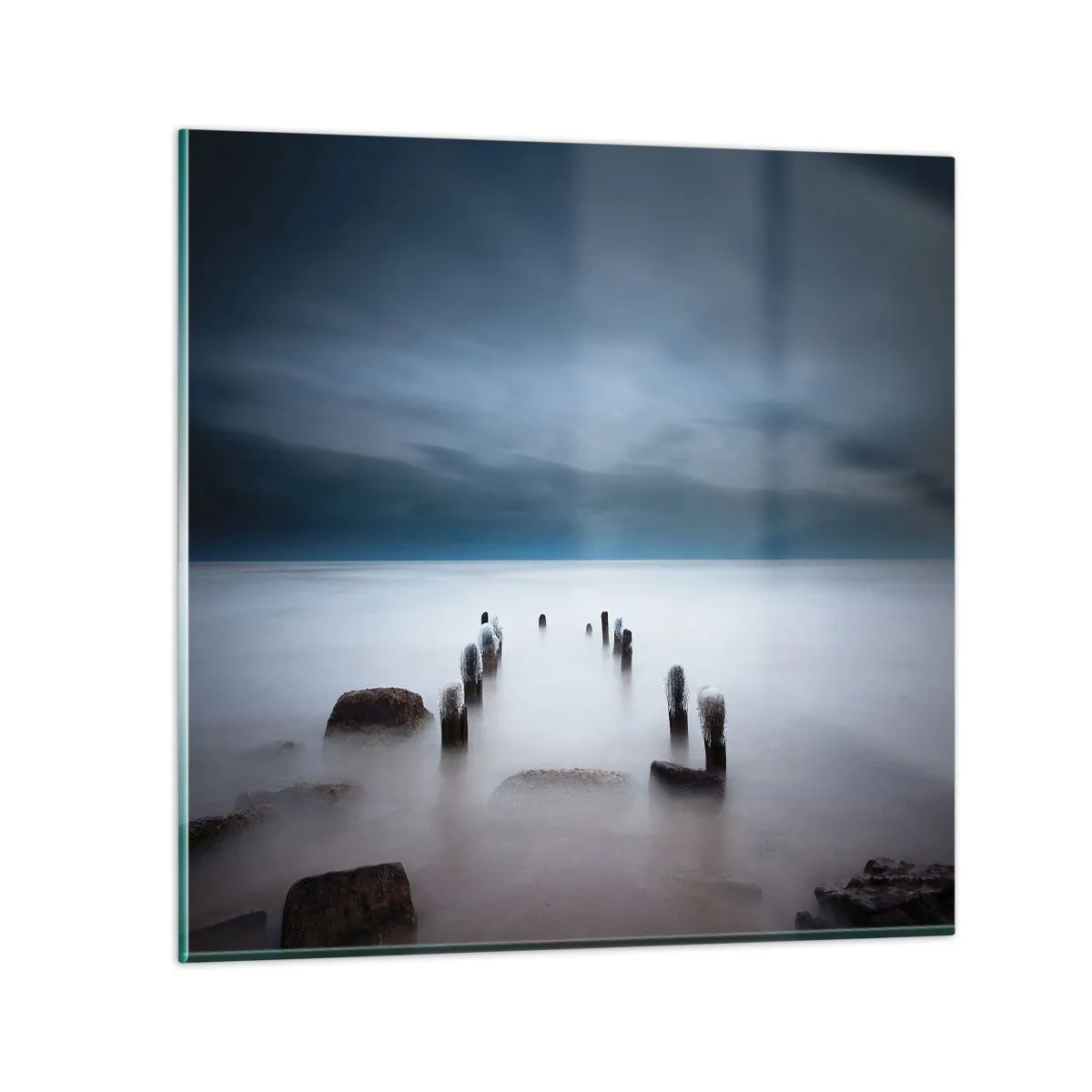 Billede på glas - En betænksom sø - 30x30 cm