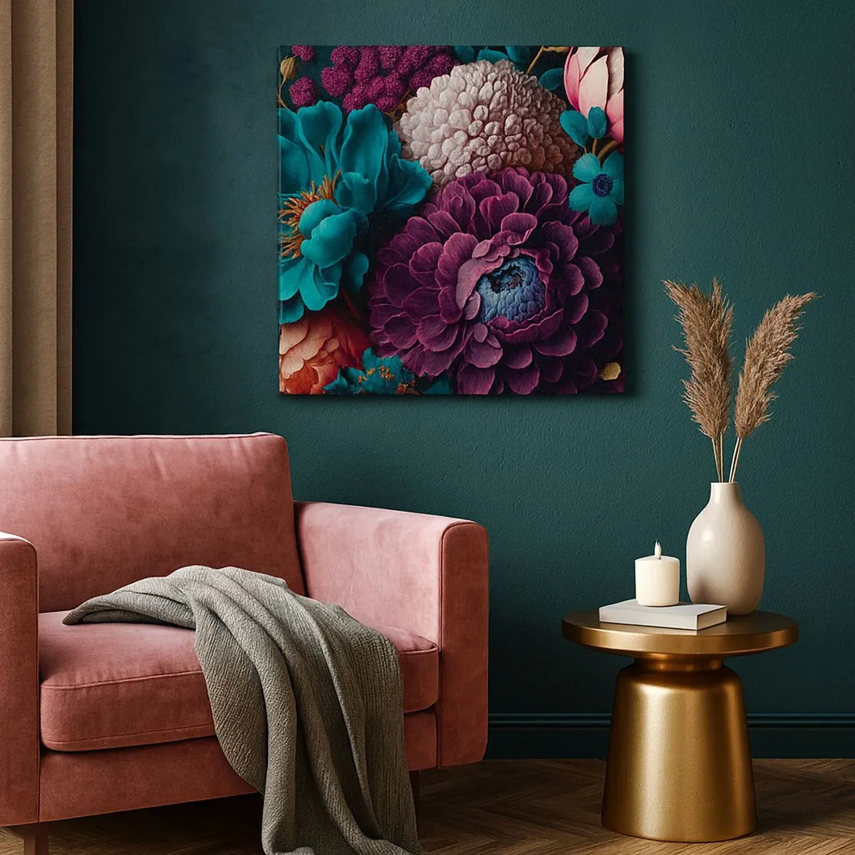 Lærredstryk - Billede på lærred - Natur i overflod - 30x30 cm