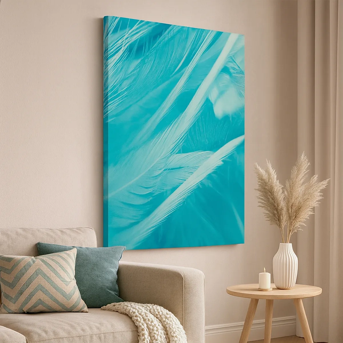 Lærredstryk - Billede på lærred - At drukne i fluff - 50x70 cm