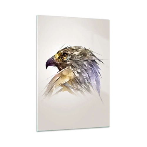 Billede på glas - Portræt af en kriger - 50x70 cm